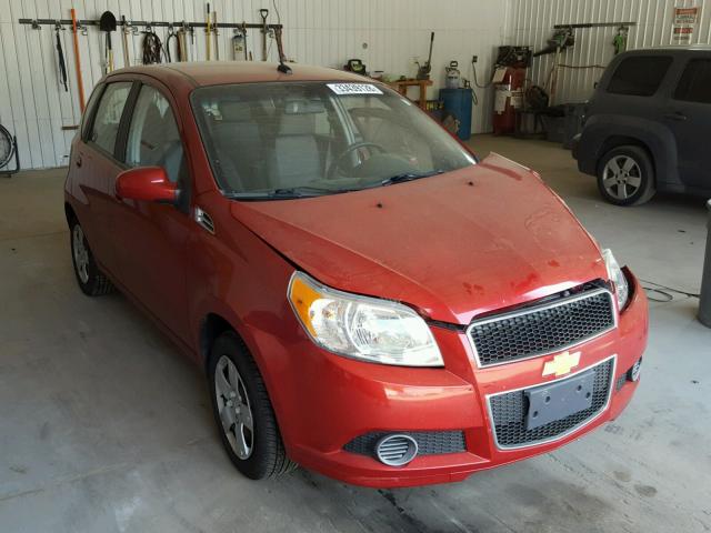 KL1TD6DE0AB050842 - 2010 CHEVROLET AVEO LS RED photo 1