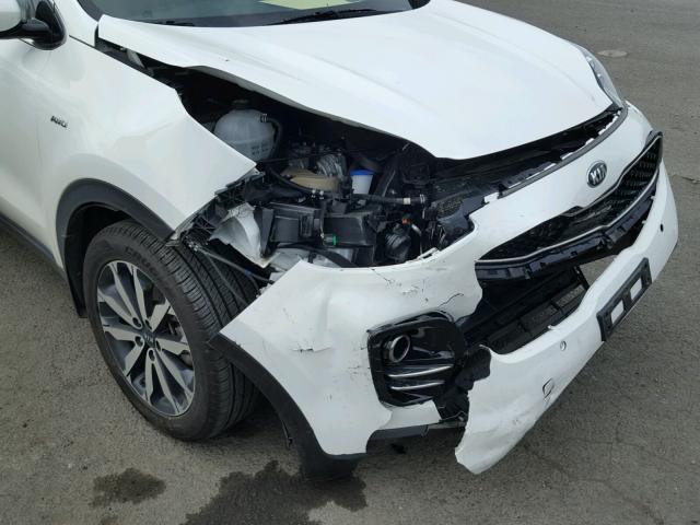 KNDPNCAC8H7203084 - 2017 KIA SPORTAGE E WHITE photo 9