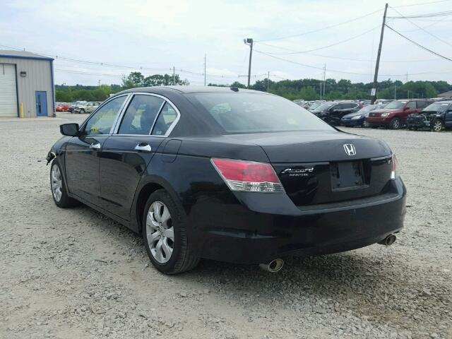 1HGCP36879A007186 - 2009 HONDA ACCORD EXL BLACK photo 3