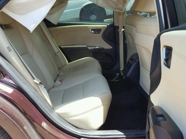 4T1BK1EB0FU154496 - 2015 TOYOTA AVALON XLE RED photo 6