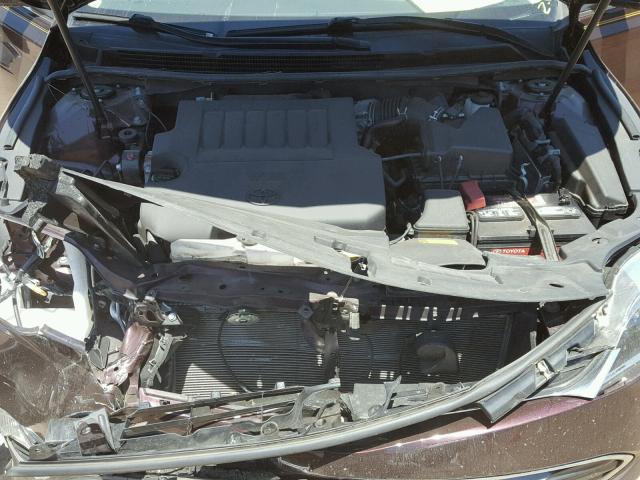 4T1BK1EB0FU154496 - 2015 TOYOTA AVALON XLE RED photo 7