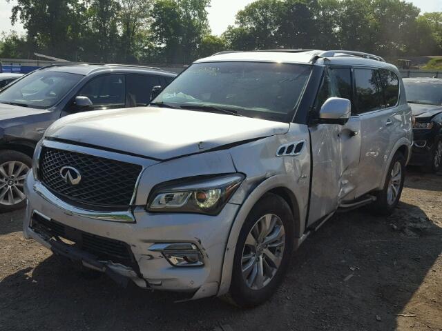 JN8A72NE8F9083101 - 2015 INFINITI QX80 SILVER photo 2