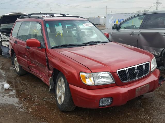 JF1SF65652H753444 - 2002 SUBARU FORESTER S RED photo 1