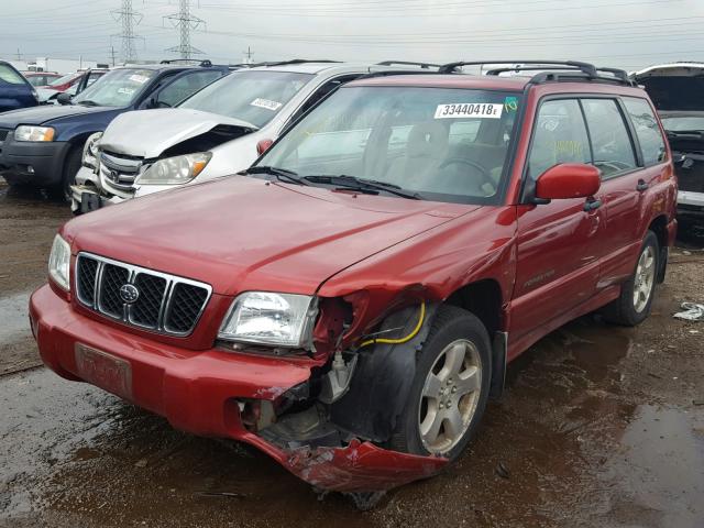 JF1SF65652H753444 - 2002 SUBARU FORESTER S RED photo 2