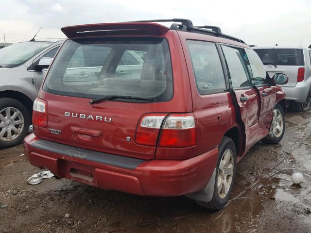 JF1SF65652H753444 - 2002 SUBARU FORESTER S Qırmızı foto 4