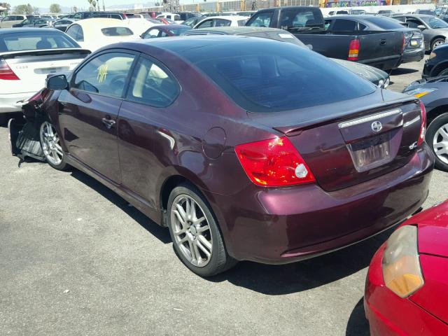 JTKDE177350016320 - 2005 TOYOTA SCION TC 紫色 照片 3