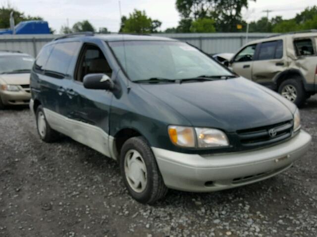 4T3ZF13C1XU143207 - 1999 TOYOTA SIENNA LE GREEN photo 1