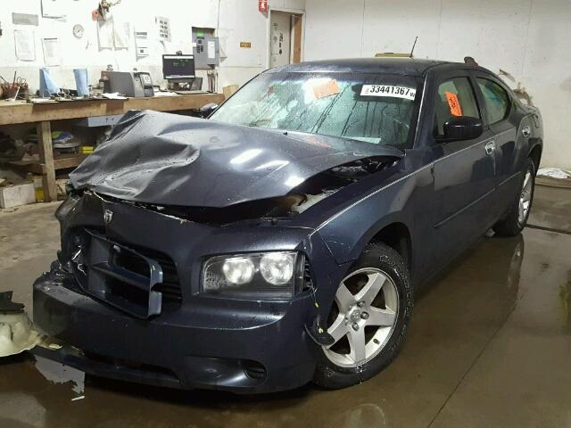 2B3KA43G88H217925 - 2008 DODGE CHARGER BLUE photo 2