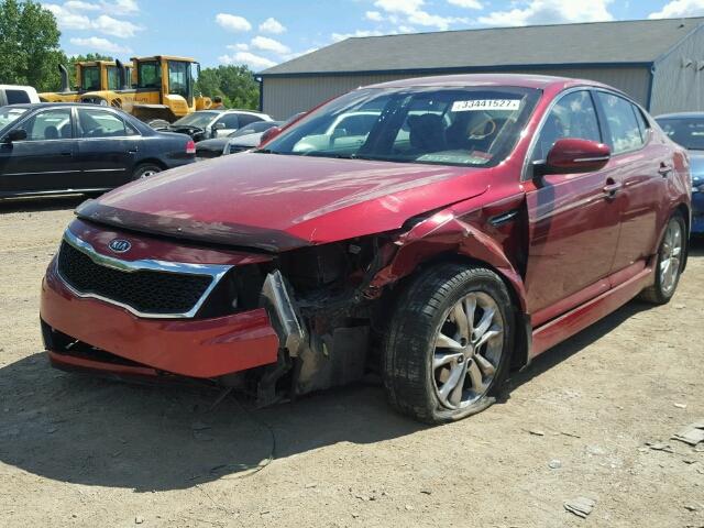 5XXGN4A79CG064186 - 2012 KIA OPTIMA EX RED photo 2