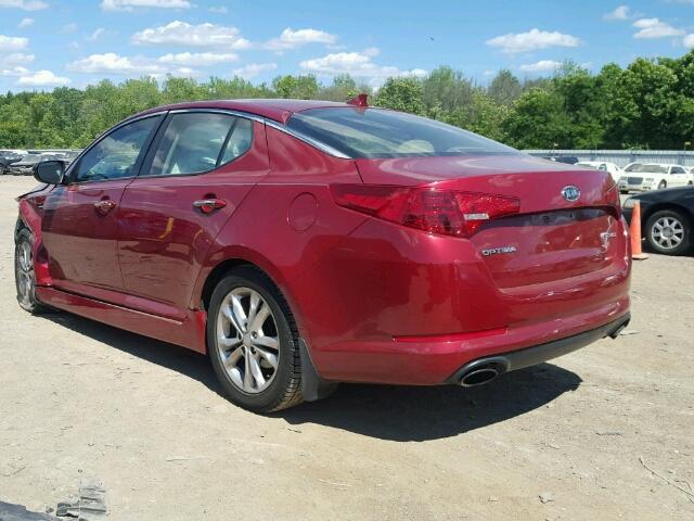 5XXGN4A79CG064186 - 2012 KIA OPTIMA EX RED photo 3