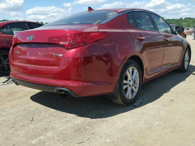 5XXGN4A79CG064186 - 2012 KIA OPTIMA EX RED photo 4