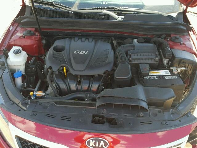 5XXGN4A79CG064186 - 2012 KIA OPTIMA EX RED photo 7