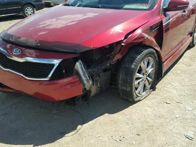 5XXGN4A79CG064186 - 2012 KIA OPTIMA EX RED photo 9