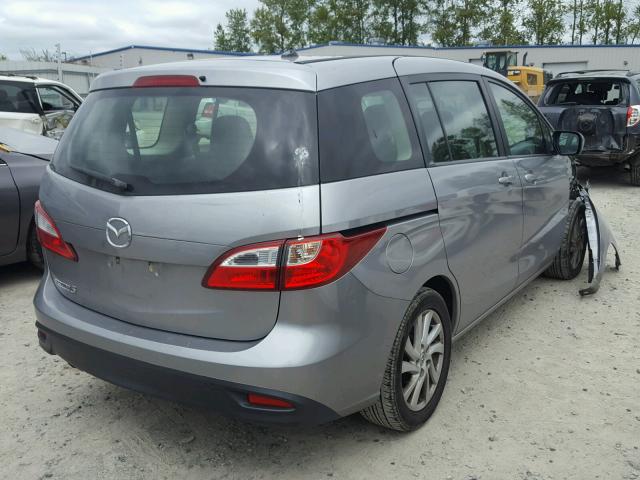 JM1CW2BL6C0106682 - 2012 MAZDA 5 SILVER photo 4