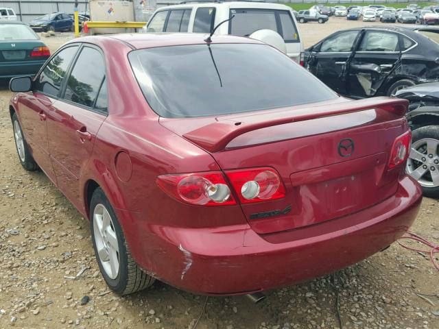 1YVFP80C845N19041 - 2004 MAZDA 6 I RED photo 3