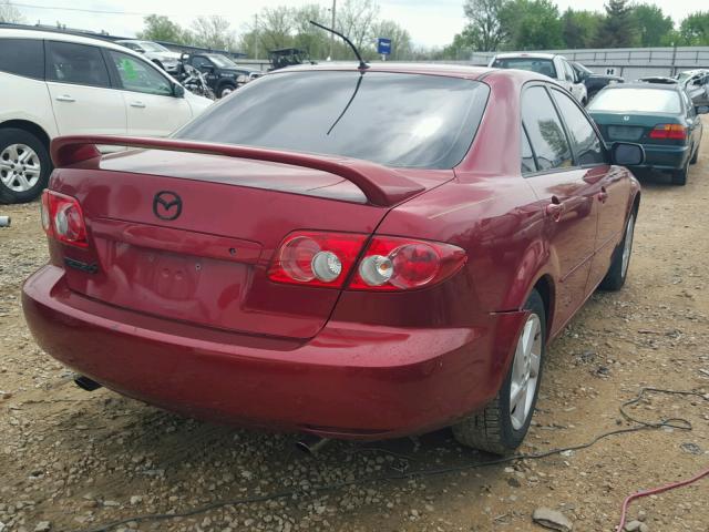 1YVFP80C845N19041 - 2004 MAZDA 6 I RED photo 4