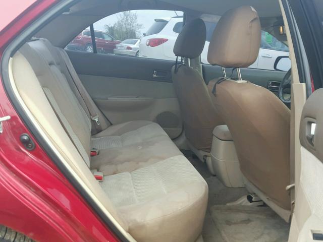 1YVFP80C845N19041 - 2004 MAZDA 6 I RED photo 6