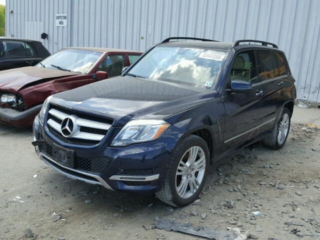 WDCGG8JB1FG358632 - 2015 MERCEDES-BENZ GLK 350 4M BLUE photo 2