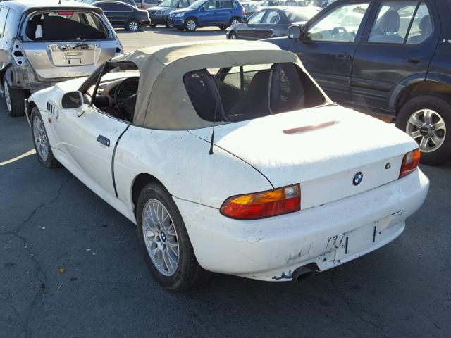 4USCH7329VLE04834 - 1997 BMW Z3 1.9 WHITE photo 3