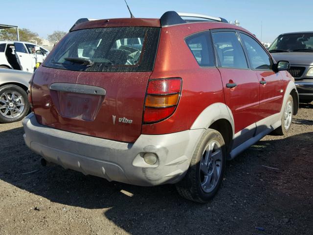 5Y2SL65887Z430110 - 2007 PONTIAC VIBE RED photo 4