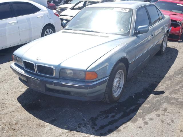 WBAGJ8329WDM20460 - 1998 BMW 740 IL GREEN photo 2