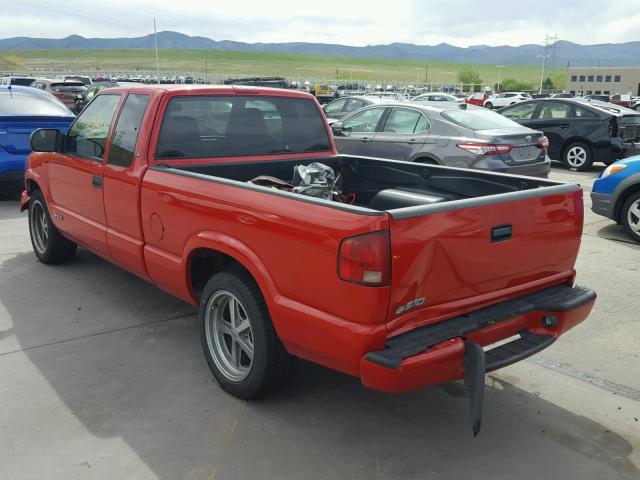 1GCCS19W228105745 - 2002 CHEVROLET S TRUCK S1 RED photo 3