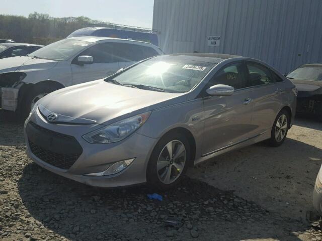 KMHEC4A45CA028019 - 2012 HYUNDAI SONATA HYB SILVER photo 2