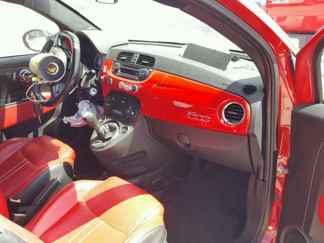 3C3CFFFH9DT520660 - 2013 FIAT 500 ABARTH RED photo 9