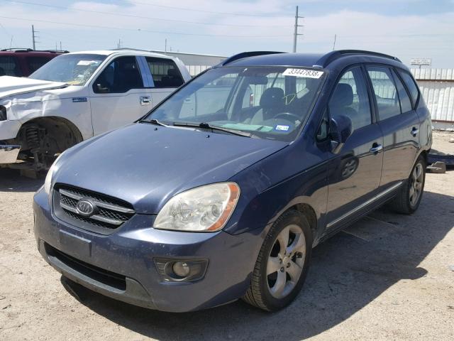 KNAFG526177057052 - 2007 KIA RONDO LX BLUE photo 2