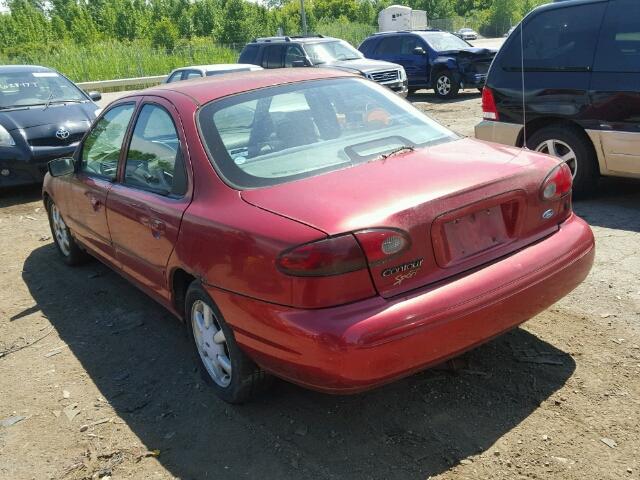 3FALP6533VM115152 - 1997 FORD CONTOUR BA MAROON photo 3