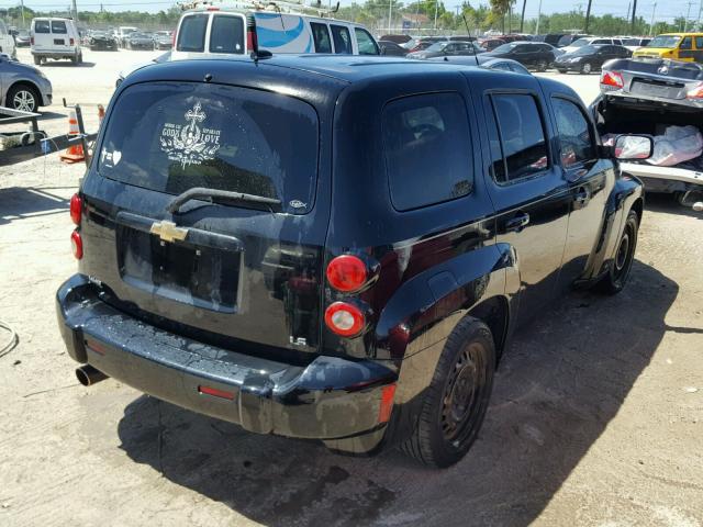 3GNDA13D58S616842 - 2008 CHEVROLET HHR LS BLACK photo 4