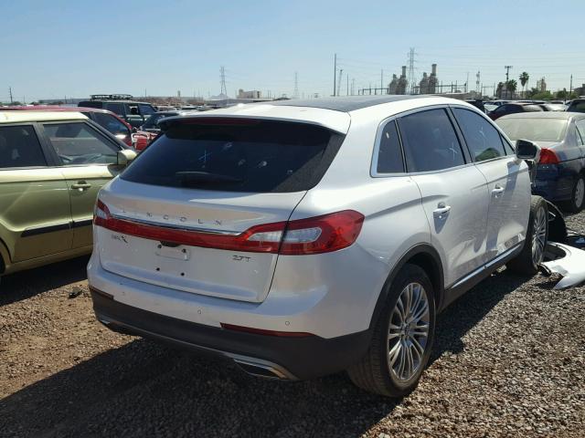 2LMPJ6LP6HBL26578 - 2017 LINCOLN MKX RESERV WHITE photo 4