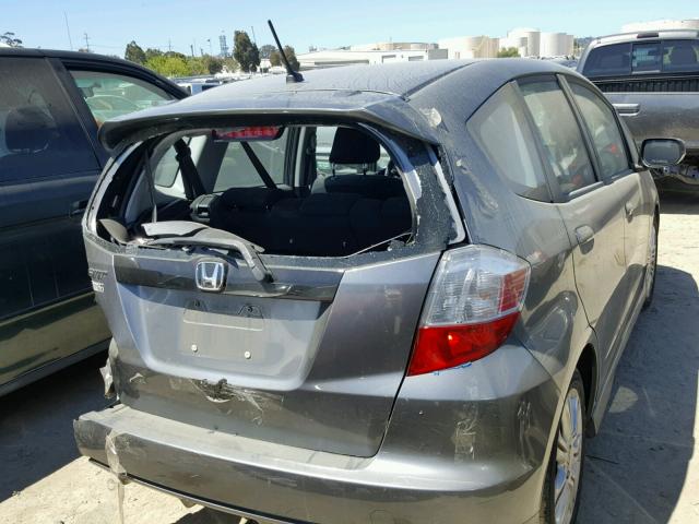 JHMGE8H54BC008018 - 2011 HONDA FIT SPORT GRAY photo 4