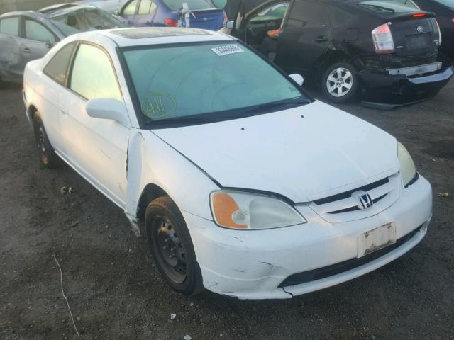 1HGEM21961L124438 - 2001 HONDA CIVIC SI WHITE photo 1