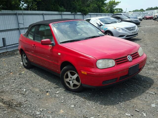 3VWDC21V0YM806859 - 2000 VOLKSWAGEN CABRIO GLS RED photo 1