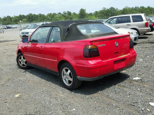 3VWDC21V0YM806859 - 2000 VOLKSWAGEN CABRIO GLS RED photo 3