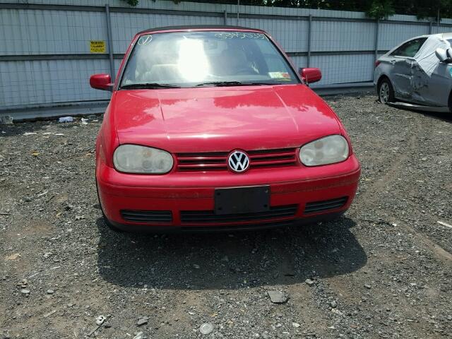 3VWDC21V0YM806859 - 2000 VOLKSWAGEN CABRIO GLS RED photo 9