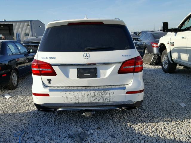 4JGDF6EE9HA894282 - 2017 MERCEDES-BENZ GLS 450 4M WHITE photo 10