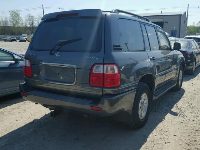 JT6HT00W3Y0102068 - 2000 LEXUS LX 470 GRAY photo 4