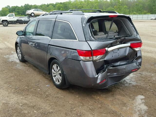 5FNRL5H63EB077281 - 2014 HONDA ODYSSEY EX GRAY photo 3