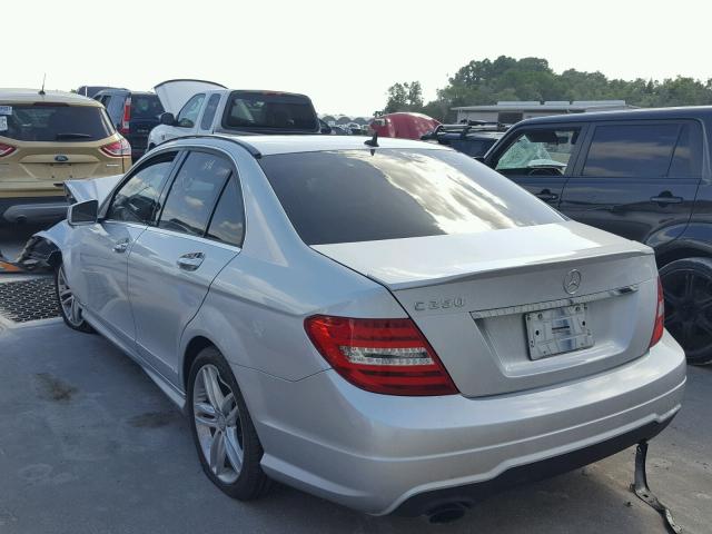 WDDGF4HB2ER301727 - 2014 MERCEDES-BENZ C 250 SILVER photo 3