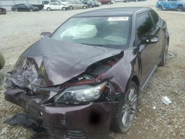 JTKJF5C78C3032974 - 2012 TOYOTA SCION TC 栗色 照片 2