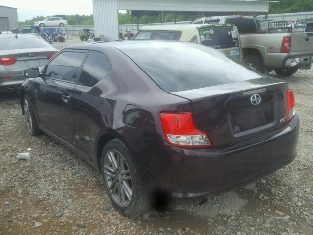 JTKJF5C78C3032974 - 2012 TOYOTA SCION TC 栗色 照片 3