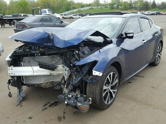 1N4AA6AP6HC364780 - 2017 NISSAN MAXIMA 3.5 BLUE photo 2