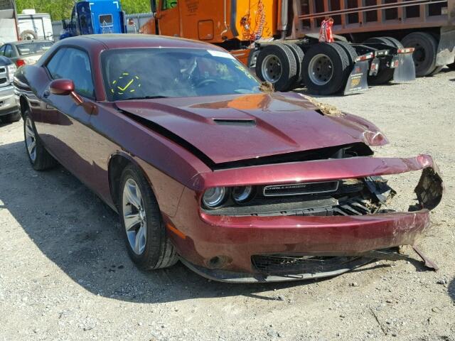 2C3CDZAG8HH587206 - 2017 DODGE CHALLENGER MAROON photo 1