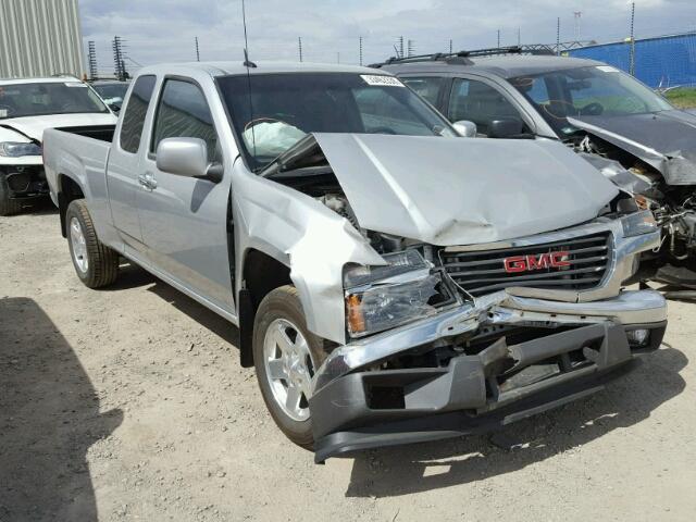 1GTE5NF98C8115526 - 2012 GMC CANYON SLT SILVER photo 1