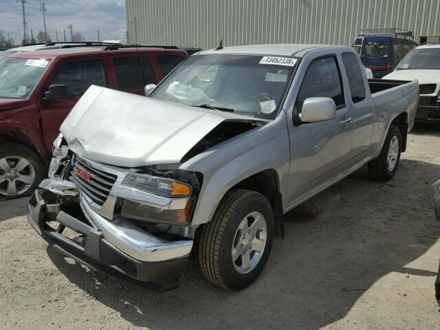 1GTE5NF98C8115526 - 2012 GMC CANYON SLT SILVER photo 2