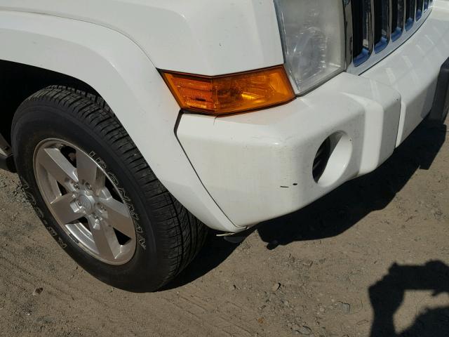 1J8HH48K27C588803 - 2007 JEEP COMMANDER თეთრი ფოტო 9