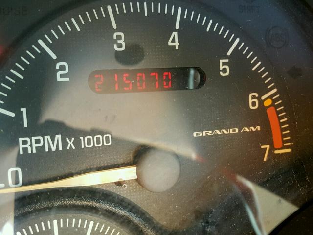 1G2NE52E6XC569347 - 1999 PONTIAC GRAND AM S Ağ foto 8