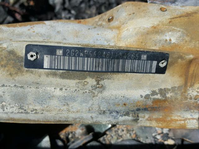 2G2WP552461134265 - 2006 PONTIAC GRAND PRIX BURN photo 10